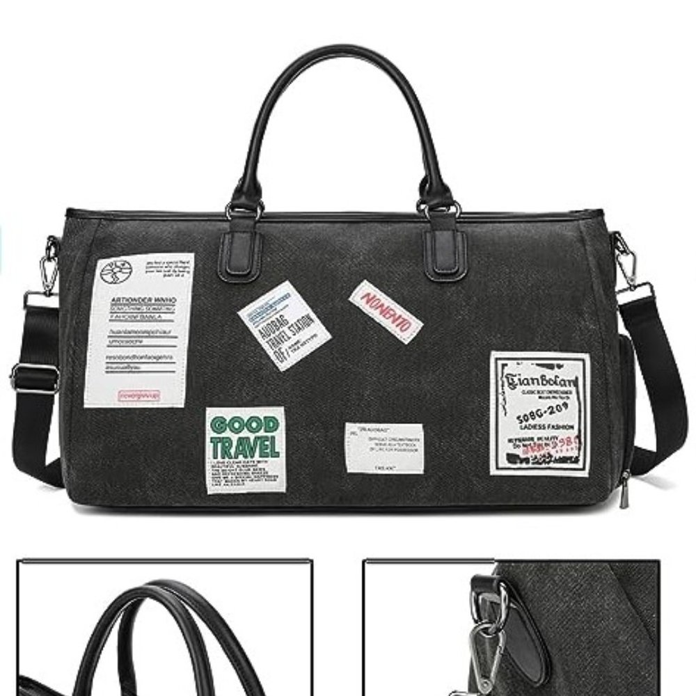 Gym Overnight Travel Carry-on Bag - Dark Grey